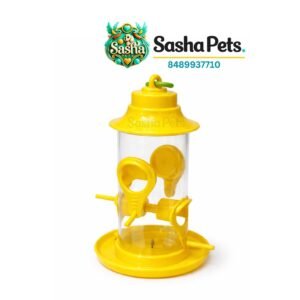 Durable Outdoor Bird Feeder with Perch – Hanging No Waste Seed Feeder for Garden & Cage