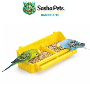 Birds two partition feeding cup