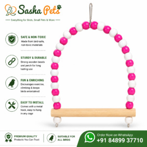 Dual colour birds swing toy